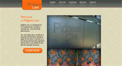 Desktop Screenshot of pidgeonlaw.co.nz